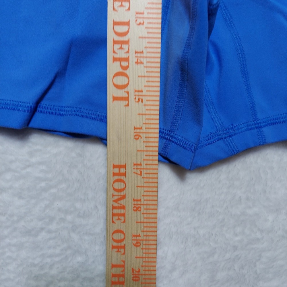 Free People Women's L Riviera Blue Never Better Silicone Logo Bike Short - Picture 6 of 8